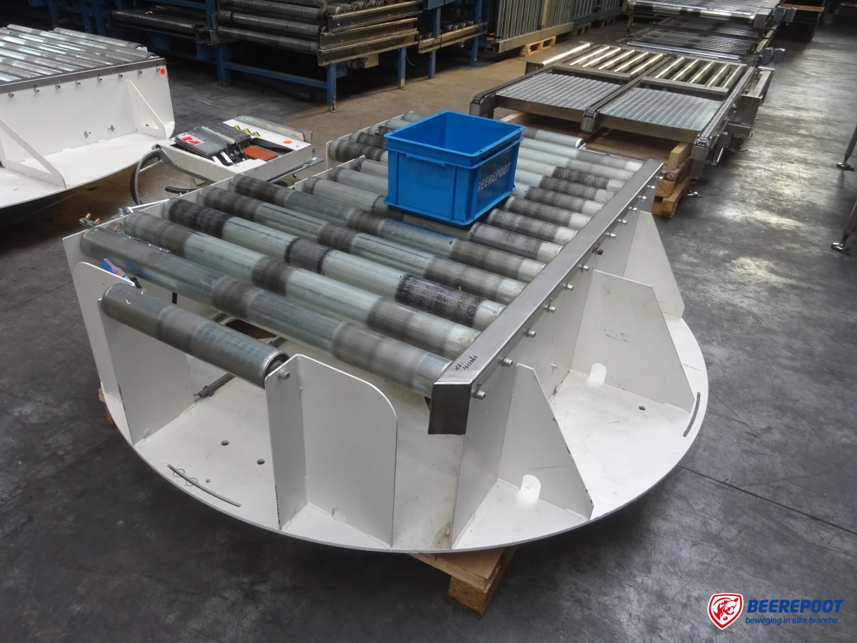 Roterende rollenbaanwissel